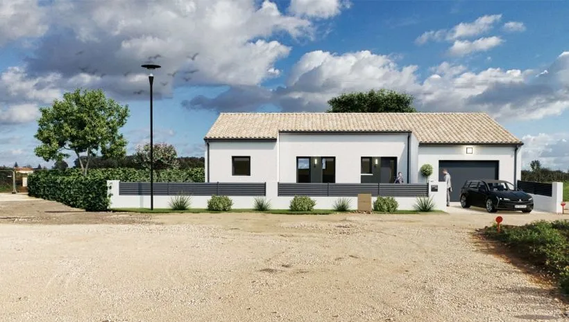 Image Projet de construction d'une maison 90 m² avec terrain à LES GONDS (17)