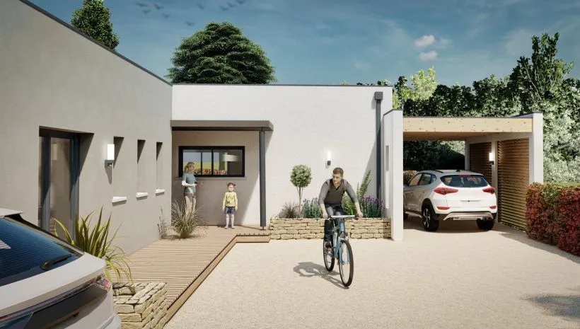 Image Projet de construction d'une maison 125 m² avec terrain à SAINT-GEORGES-DES-COTEAUX (17)