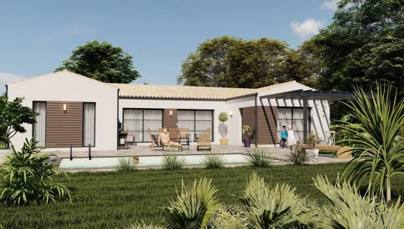 Image Projet de construction d'une maison 90 m² avec terrain à SAINT-GEORGES-DES-COTEAUX (17)