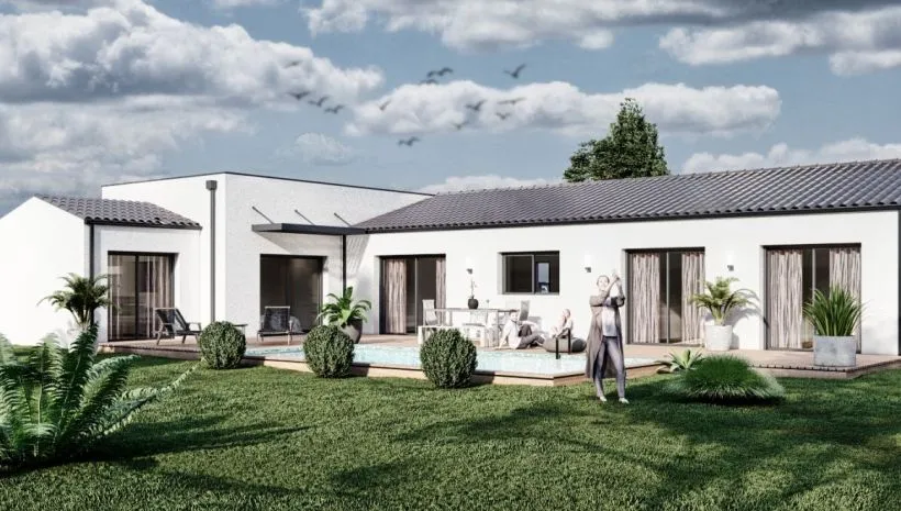 Image Projet de construction d'une maison 120 m² avec terrain à SAINT-GEORGES-DES-COTEAUX (17)