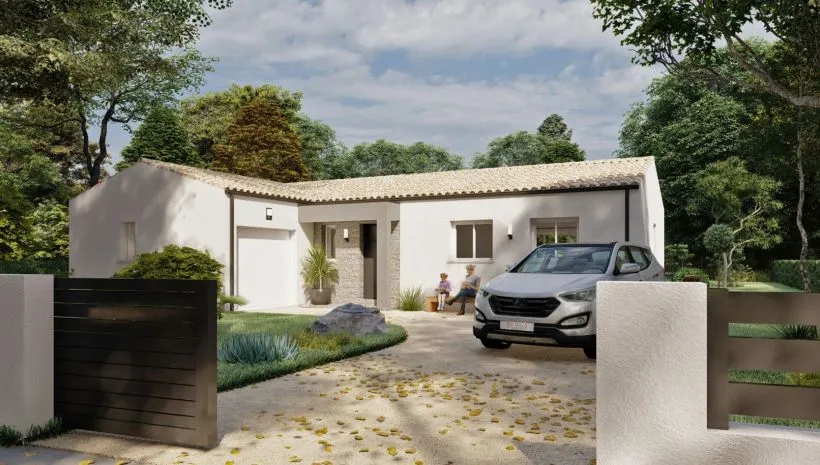 Image Projet de construction d'une maison 90 m² avec terrain à SAINT-GEORGES-DES-COTEAUX (17)