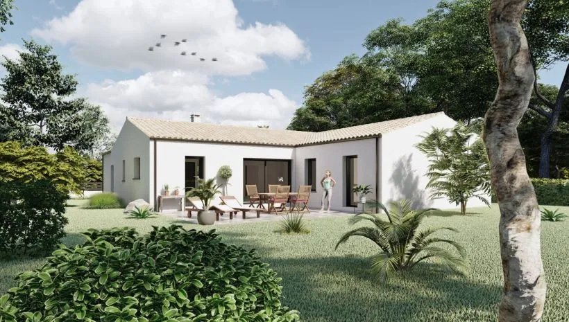 Image Projet de construction d'une maison 100 m² avec terrain à SABLONCEAUX (17)